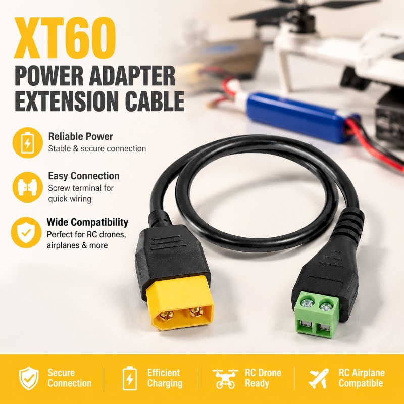 Кабель-адаптер XT60 (штекер-гн – обзор и цена Drone Battery Adapter