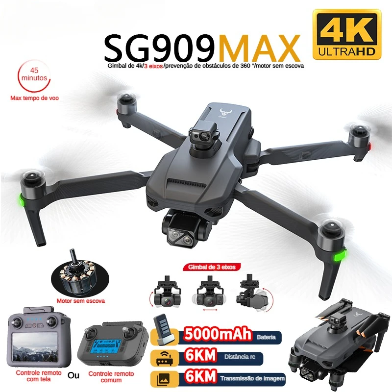 ZLL SG909 SG909MAX Профессиона – обзор и цена Drone Controller Screen